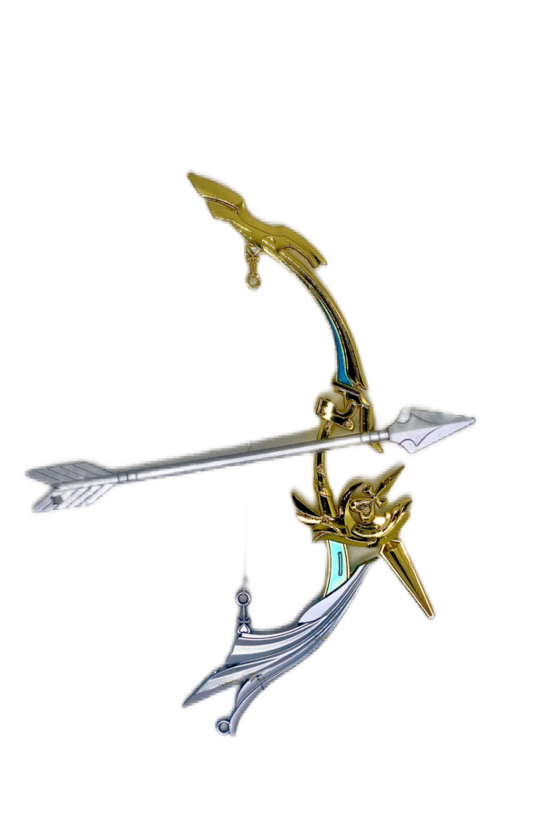 Réplique Arc d’Amos, miniature fidèle à l’arme légendaire de Genshin Impact, idéale pour les fans et collectionneurs