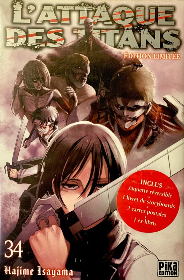 Attaque des titans tome 34 Edition Limitée