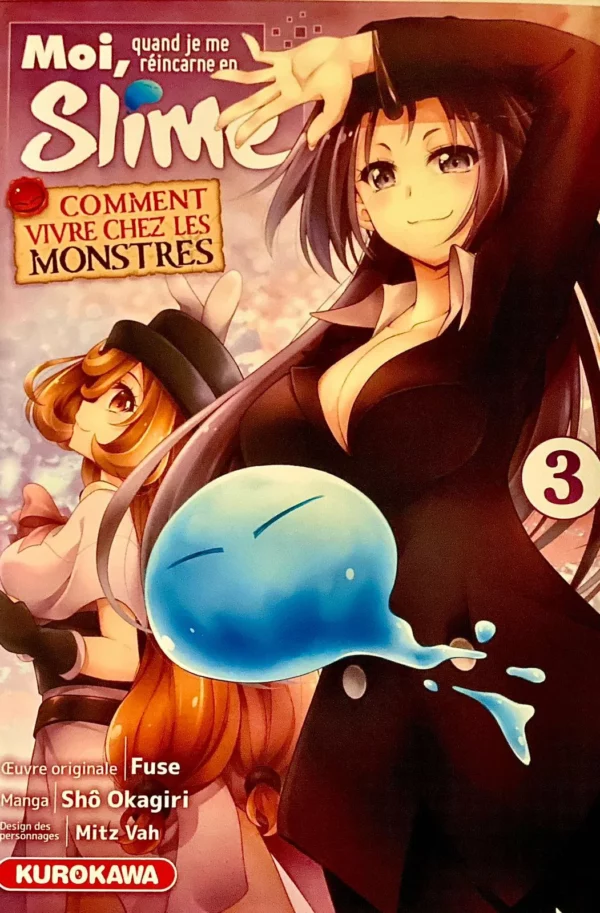 Moi, quand je me réincarne en Slime 
comment vivre chez les monstres Tome 3