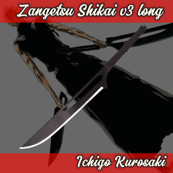 Katana Ichigo 3ème Shikai Long – Réplique Bleach