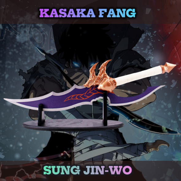 Dague Solo Leveling – Réplique Kasaka Fang Jinwoo
