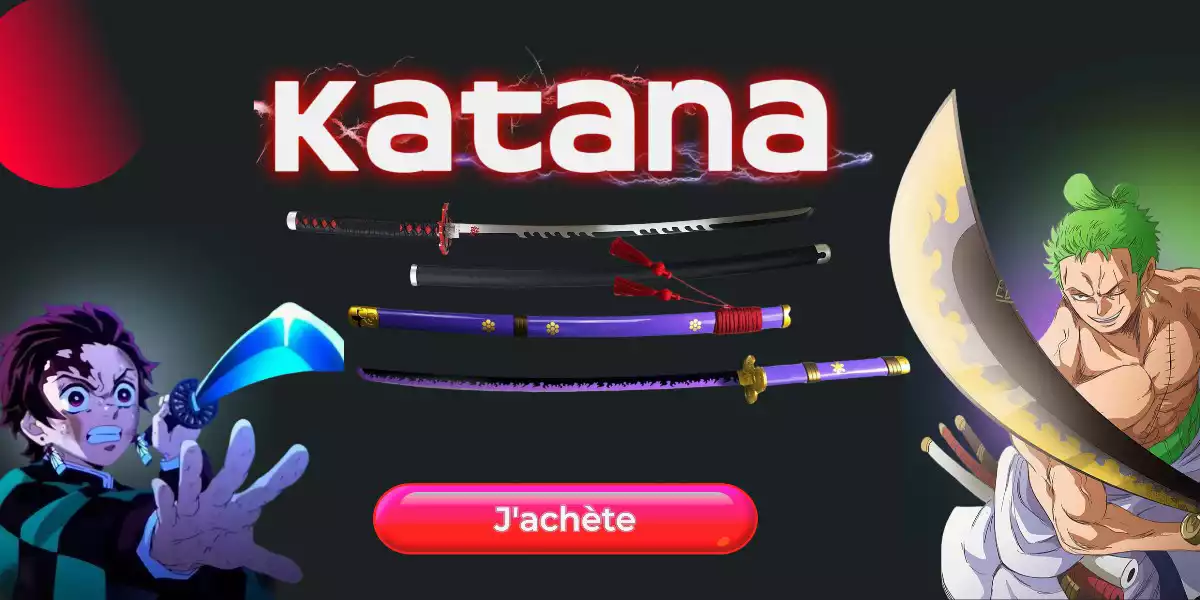 Katana décoratif inspiré des animés – UrbanManga