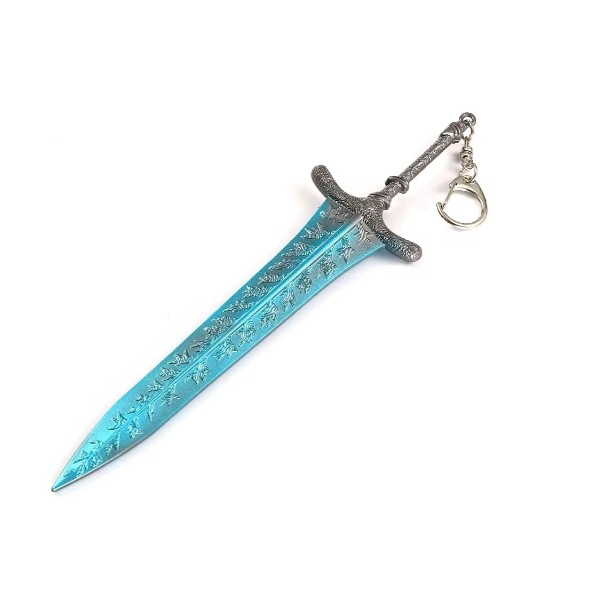 Porte-clé Elden Ring Espadon de la Lune Bleue, réplique miniature de la Moonlight Greatsword
