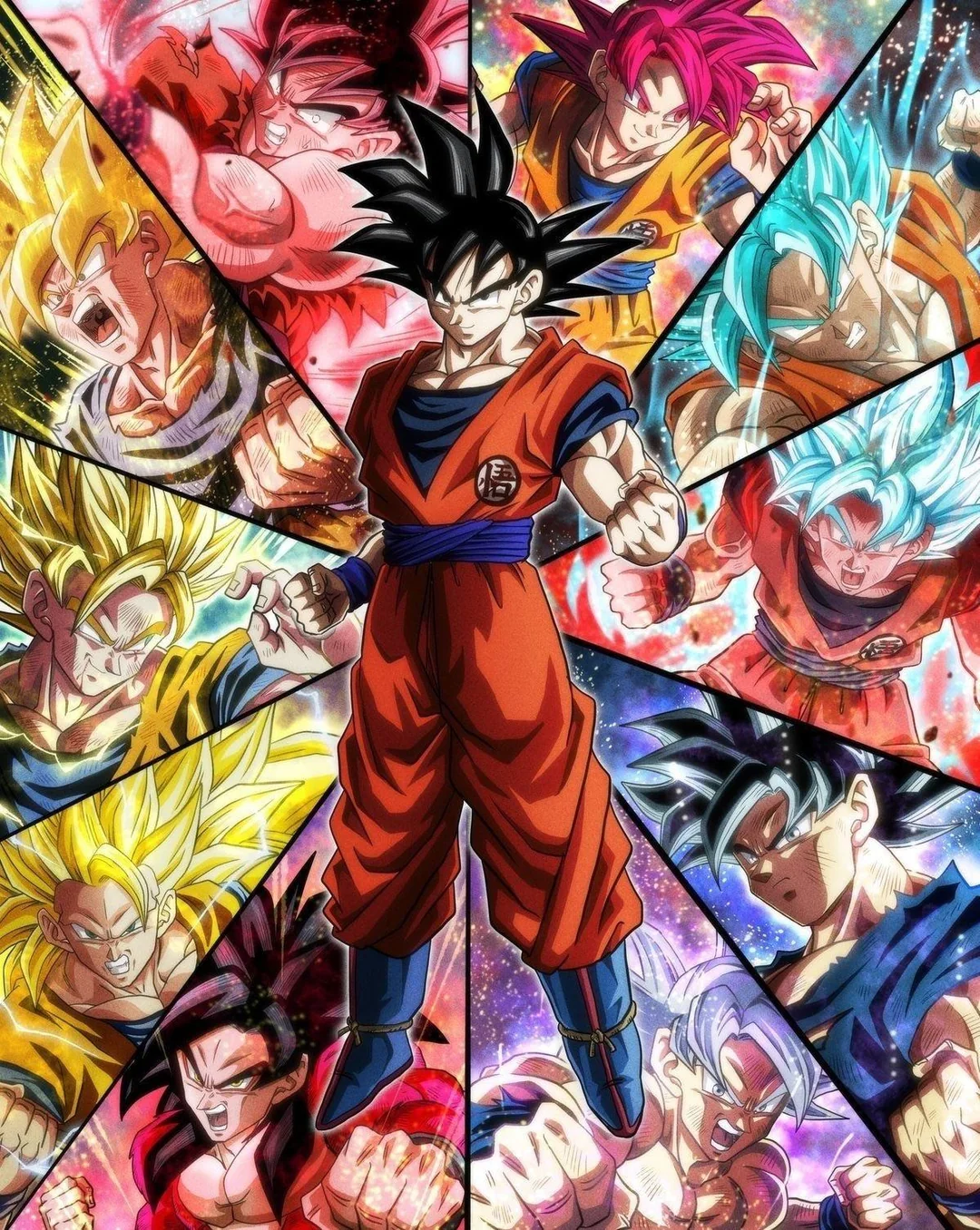 Cadre lenticulaire DBZ Sangoku Végéta