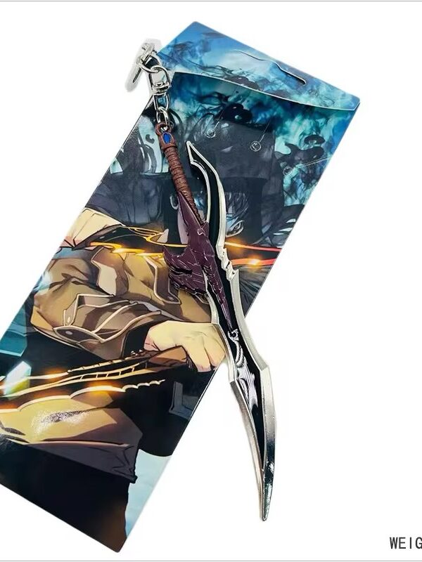 Porte-clé Solo Leveling Kasaka’s Fang, réplique de la dague de Sung Jin-Woo inspirée du manhwa Solo Leveling