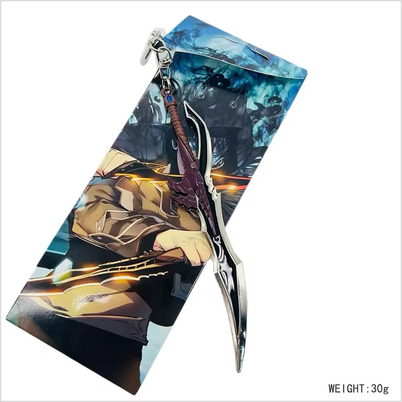 Porte-clé Solo Leveling Kasaka’s Fang, réplique de la dague de Sung Jin-Woo inspirée du manhwa Solo Leveling
