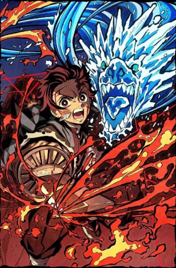 Cadre Lenticulaire Démon Slayer Tanjiro Nezuko Zenitsu